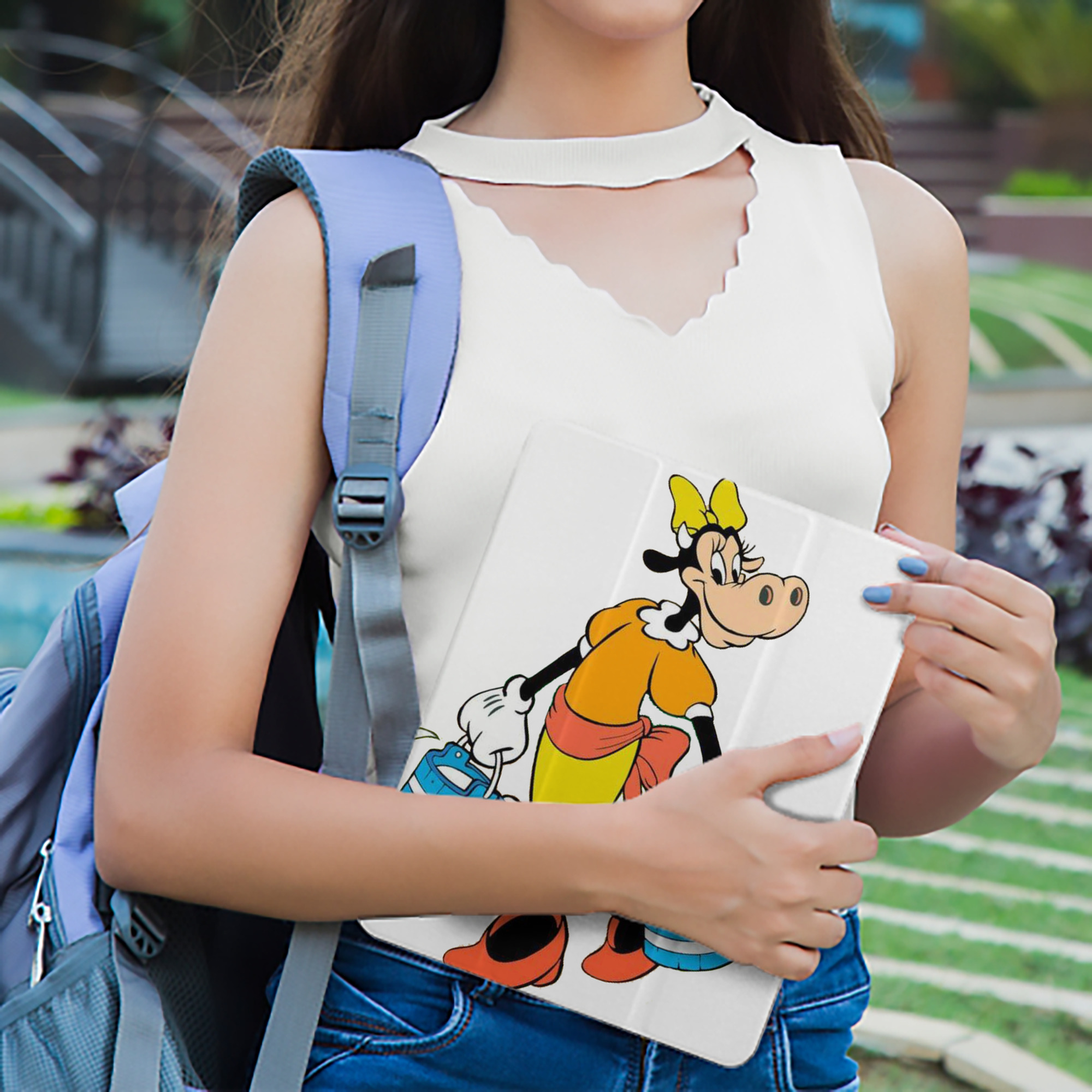 ミッキーマウス Mickey Mouse IPad ケース ペン収納付き 三つ折りスタンド PUレザー×シリコン 対応機種9.5/10.5/10.9インチ