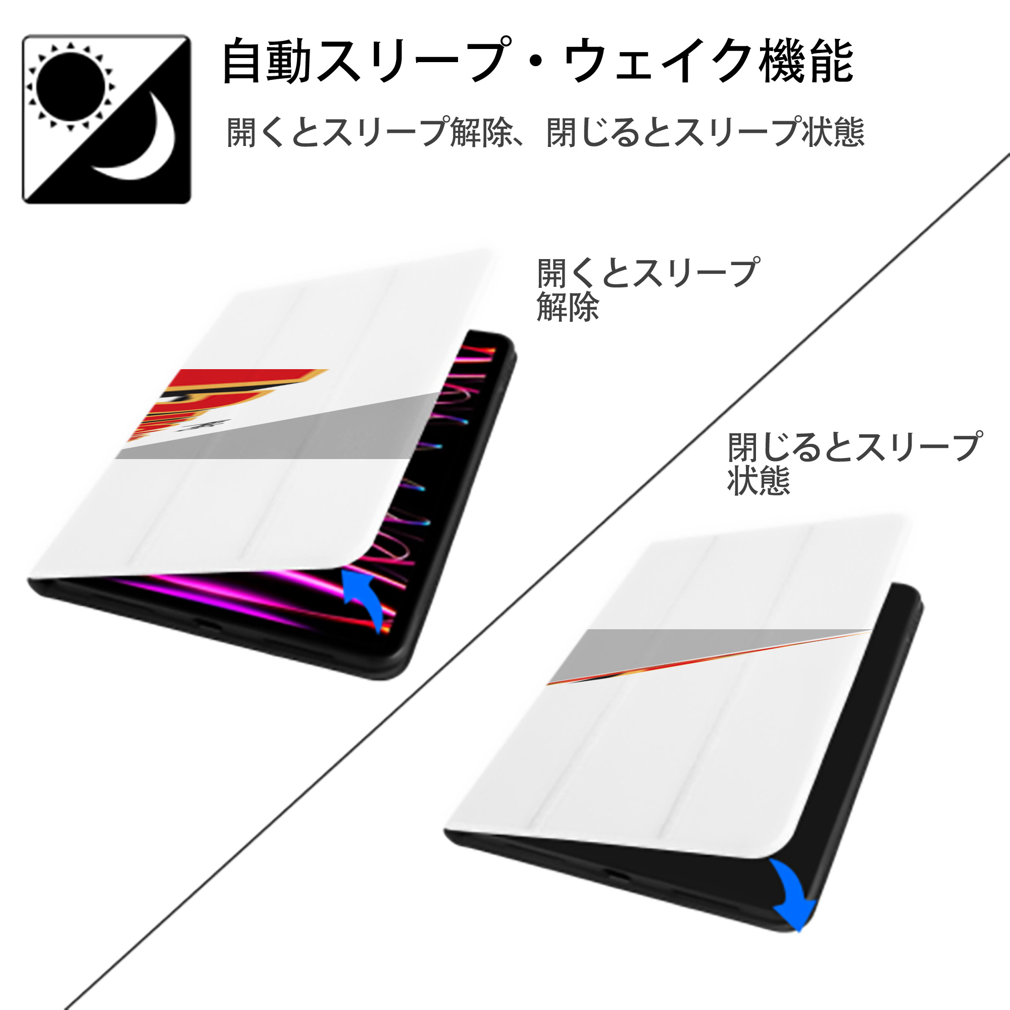 ミッキーマウス Mickey Mouse IPad ケース ペン収納付き 三つ折りスタンド PUレザー×シリコン 対応機種9.5/10.5/10.9インチ