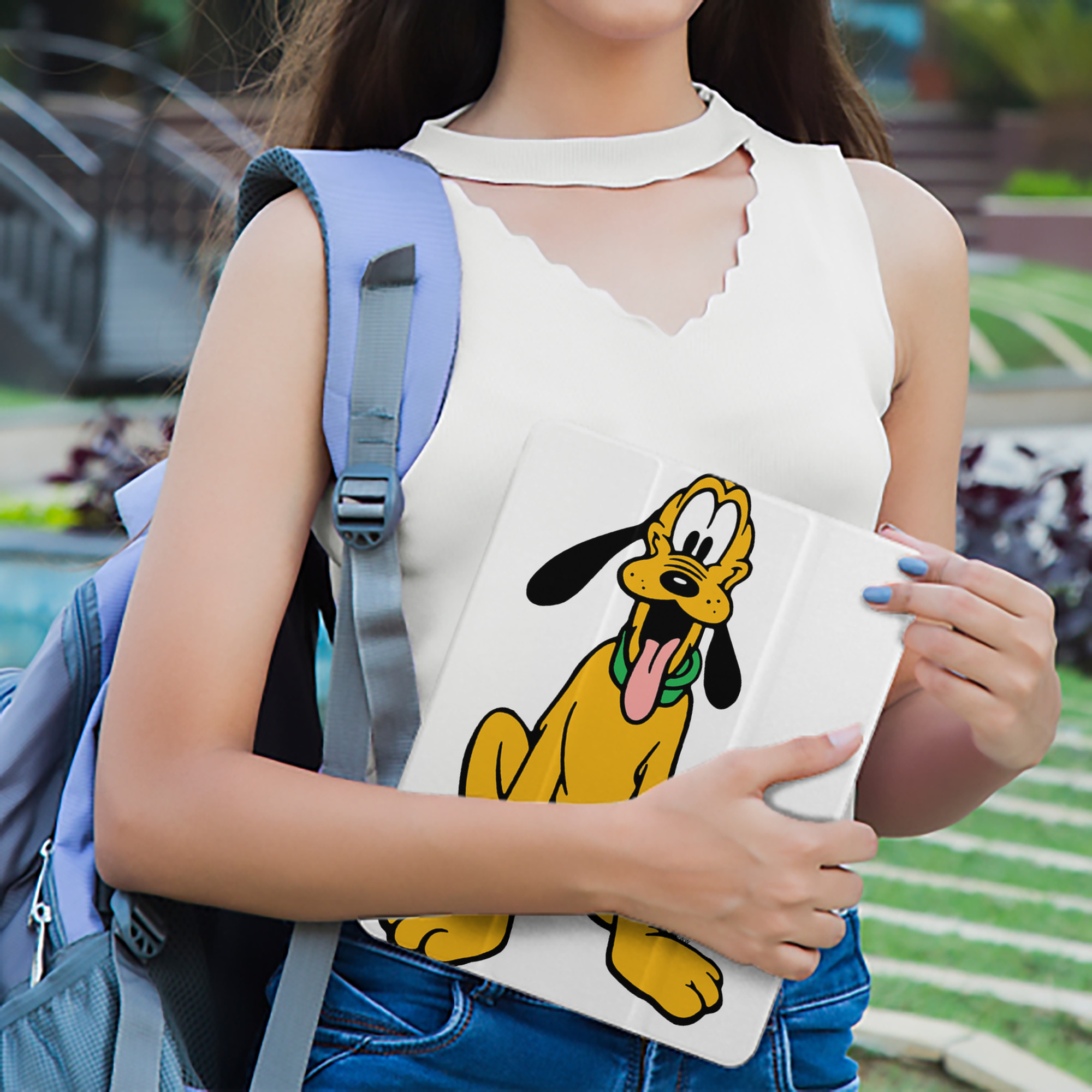 ミッキーマウス Mickey Mouse IPad ケース ペン収納付き 三つ折りスタンド PUレザー×シリコン 対応機種9.5/10.5/10.9インチ