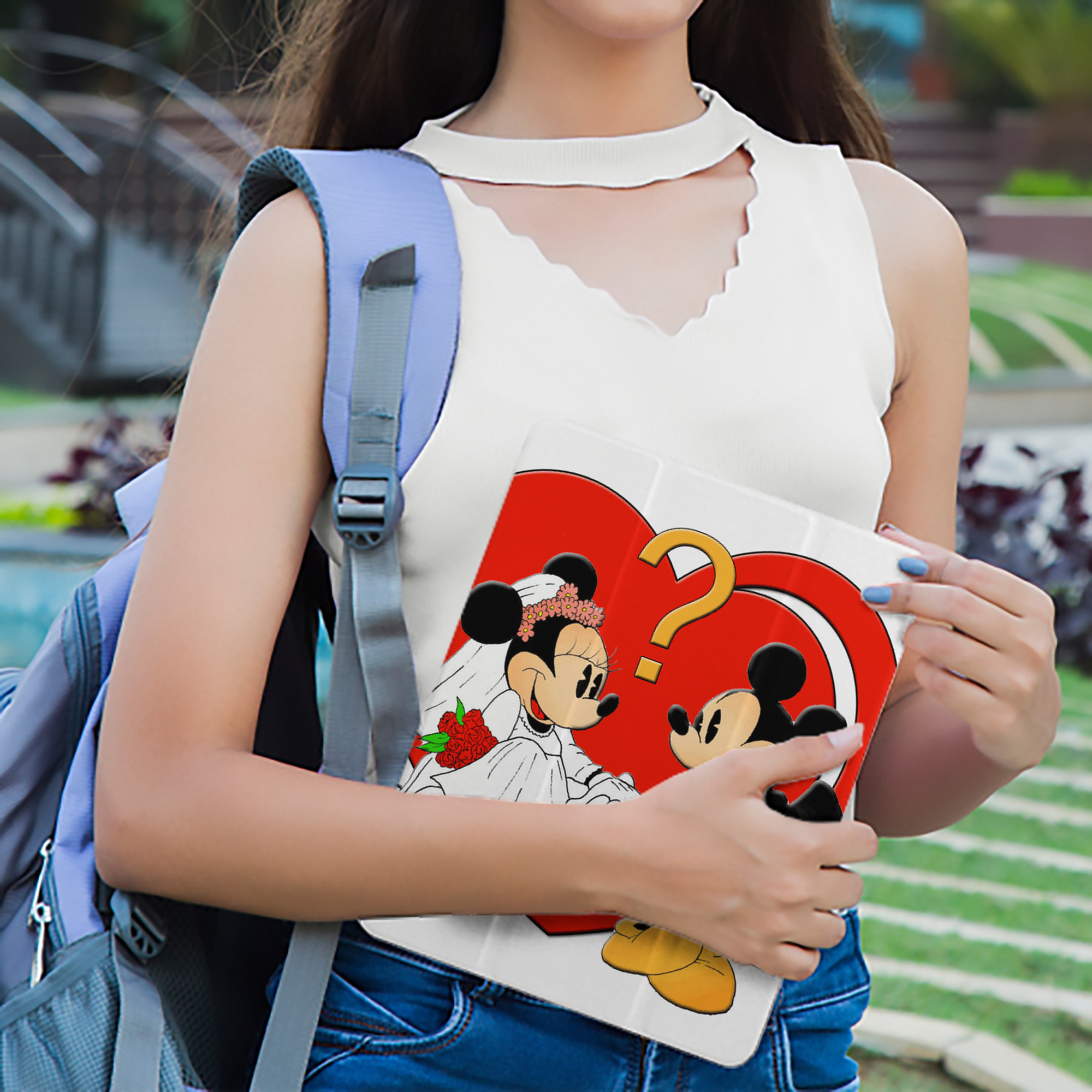ミッキーマウス Mickey Mouse IPad ケース ペン収納付き 三つ折りスタンド PUレザー×シリコン 対応機種9.5/10.5/10.9インチ