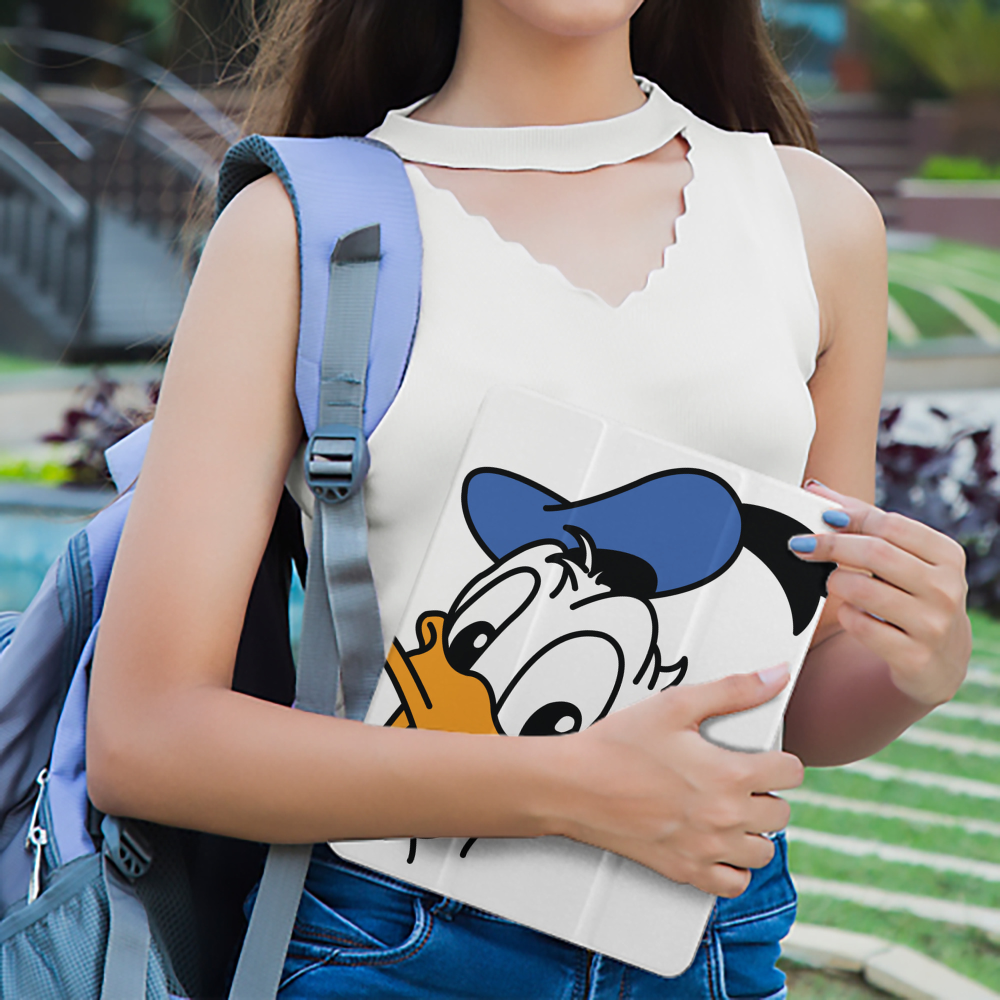 ミッキーマウス Mickey Mouse IPad ケース ペン収納付き 三つ折りスタンド PUレザー×シリコン 対応機種9.5/10.5/10.9インチ