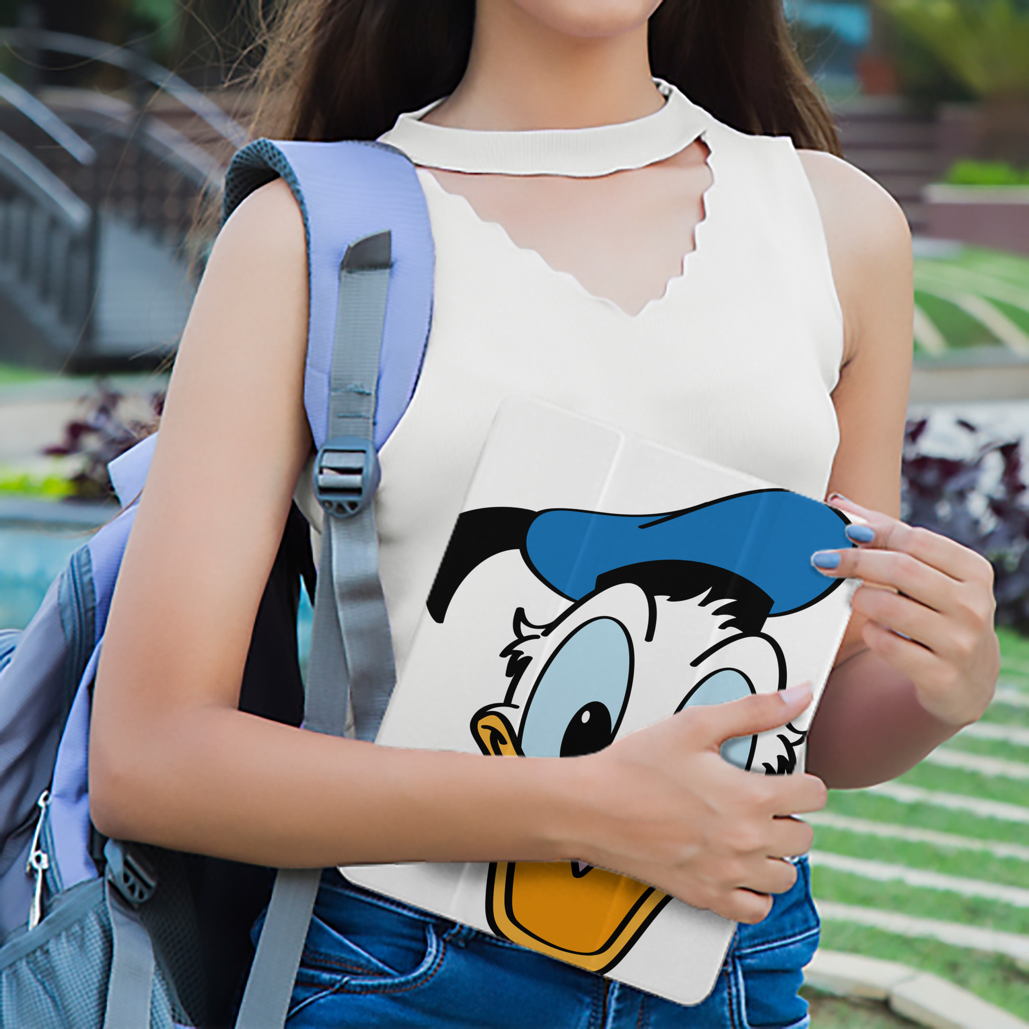ミッキーマウス Mickey Mouse IPad ケース ペン収納付き 三つ折りスタンド PUレザー×シリコン 対応機種9.5/10.5/10.9インチ