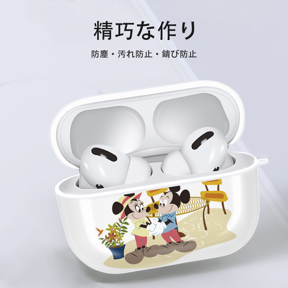 ミッキーマウス Mickey Mouse 【AirPods Pro用】ハードシェル保護ケース 耐衝撃・防指紋・カラビナ付き商品仕様