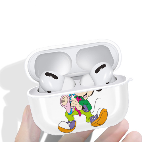ミッキーマウス Mickey Mouse 【AirPods Pro用】ハードシェル保護ケース 耐衝撃・防指紋・カラビナ付き商品仕様