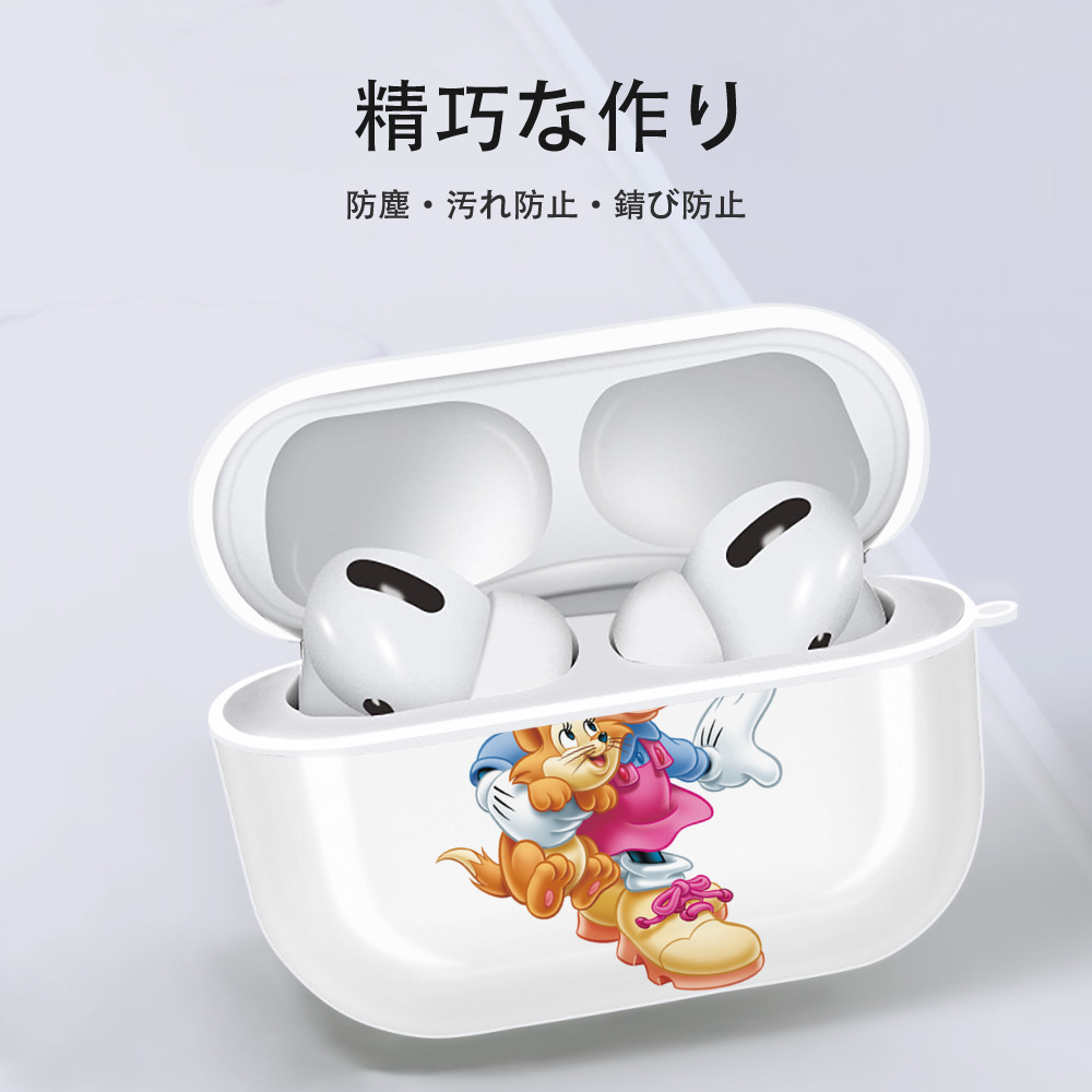 ミッキーマウス Mickey Mouse 【AirPods Pro用】ハードシェル保護ケース 耐衝撃・防指紋・カラビナ付き商品仕様