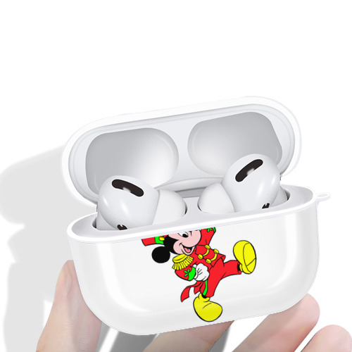 ミッキーマウス Mickey Mouse 【AirPods Pro用】ハードシェル保護ケース 耐衝撃・防指紋・カラビナ付き商品仕様