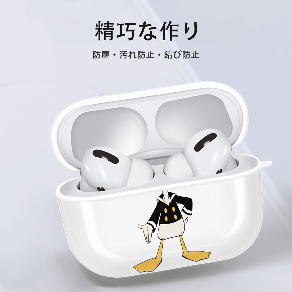 ミッキーマウス Mickey Mouse 【AirPods Pro用】ハードシェル保護ケース 耐衝撃・防指紋・カラビナ付き商品仕様