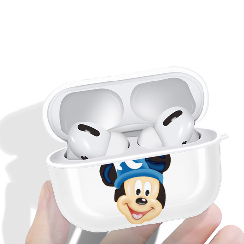 ミッキーマウス Mickey Mouse 【AirPods Pro用】ハードシェル保護ケース 耐衝撃・防指紋・カラビナ付き商品仕様