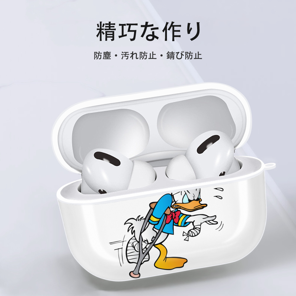 ミッキーマウス Mickey Mouse 【AirPods Pro用】ハードシェル保護ケース 耐衝撃・防指紋・カラビナ付き商品仕様