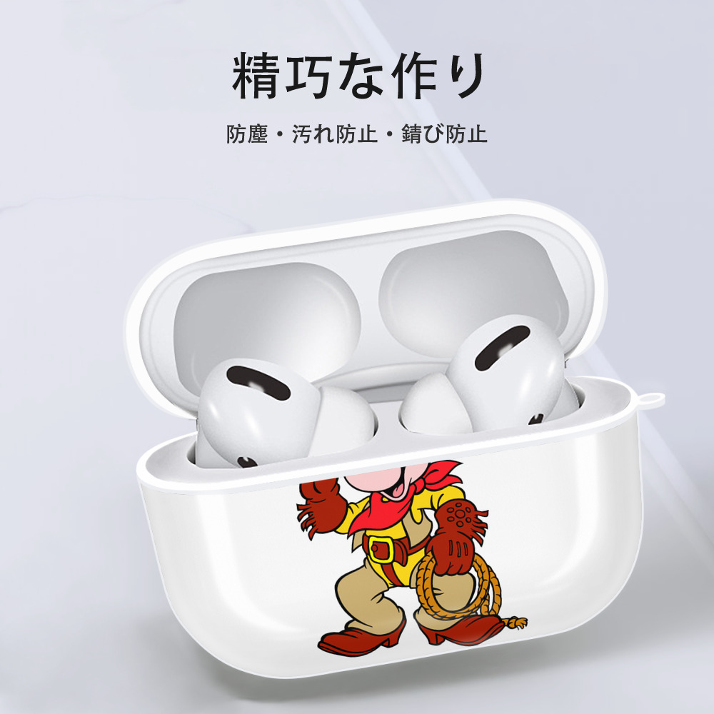 ミッキーマウス Mickey Mouse 【AirPods Pro用】ハードシェル保護ケース 耐衝撃・防指紋・カラビナ付き商品仕様