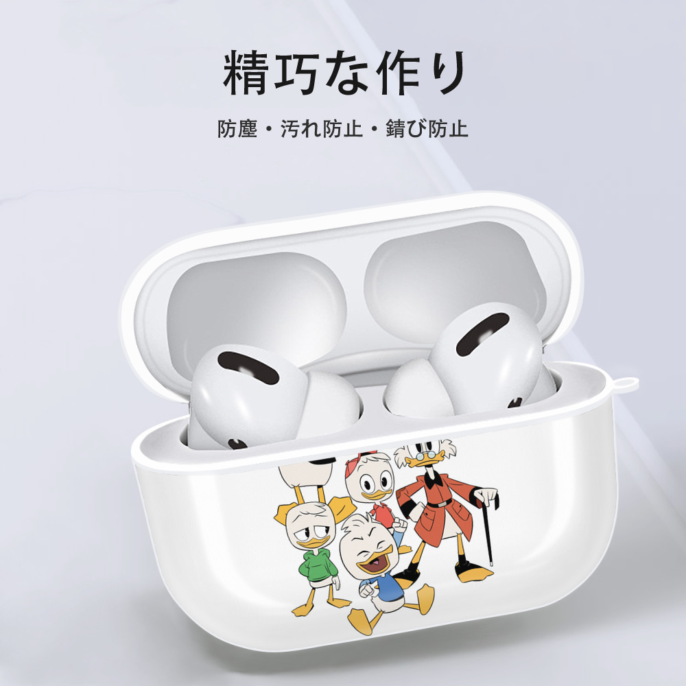 ミッキーマウス Mickey Mouse 【AirPods Pro用】ハードシェル保護ケース 耐衝撃・防指紋・カラビナ付き商品仕様