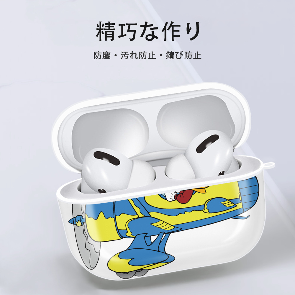 ミッキーマウス Mickey Mouse 【AirPods Pro用】ハードシェル保護ケース 耐衝撃・防指紋・カラビナ付き商品仕様