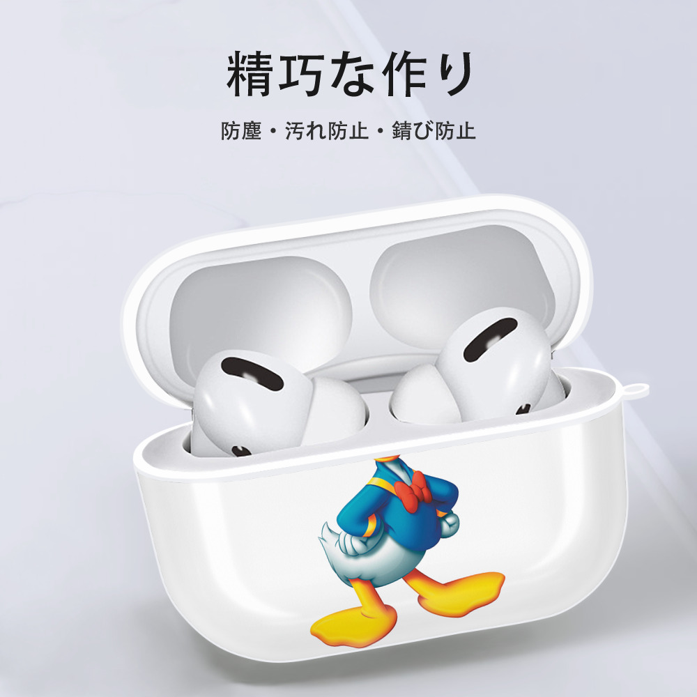 ミッキーマウス Mickey Mouse 【AirPods Pro用】ハードシェル保護ケース 耐衝撃・防指紋・カラビナ付き商品仕様