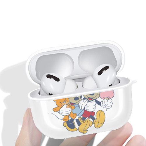 ミッキーマウス Mickey Mouse 【AirPods Pro用】ハードシェル保護ケース 耐衝撃・防指紋・カラビナ付き商品仕様