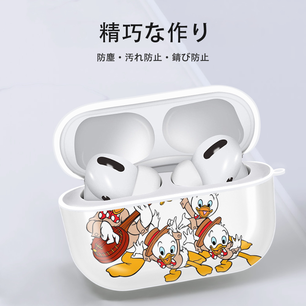 ミッキーマウス Mickey Mouse 【AirPods Pro用】ハードシェル保護ケース 耐衝撃・防指紋・カラビナ付き商品仕様