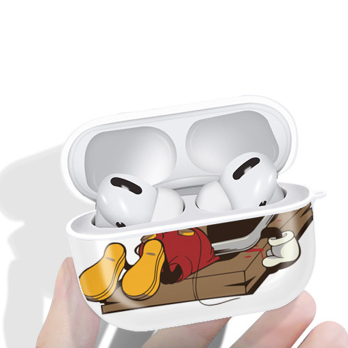 ミッキーマウス Mickey Mouse 【AirPods Pro用】ハードシェル保護ケース 耐衝撃・防指紋・カラビナ付き商品仕様