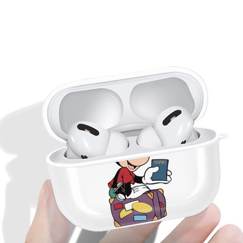 ミッキーマウス Mickey Mouse 【AirPods Pro用】ハードシェル保護ケース 耐衝撃・防指紋・カラビナ付き商品仕様