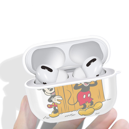 ミッキーマウス Mickey Mouse 【AirPods Pro用】ハードシェル保護ケース 耐衝撃・防指紋・カラビナ付き商品仕様