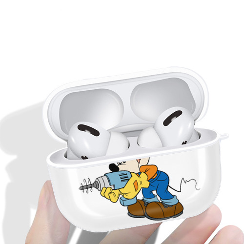 ミッキーマウス Mickey Mouse 【AirPods Pro用】ハードシェル保護ケース 耐衝撃・防指紋・カラビナ付き商品仕様