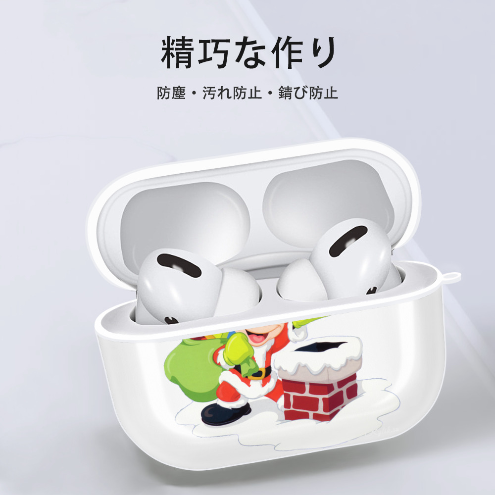 ミッキーマウス Mickey Mouse 【AirPods Pro用】ハードシェル保護ケース 耐衝撃・防指紋・カラビナ付き商品仕様