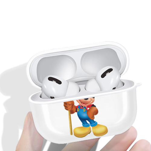 ミッキーマウス Mickey Mouse 【AirPods Pro用】ハードシェル保護ケース 耐衝撃・防指紋・カラビナ付き商品仕様