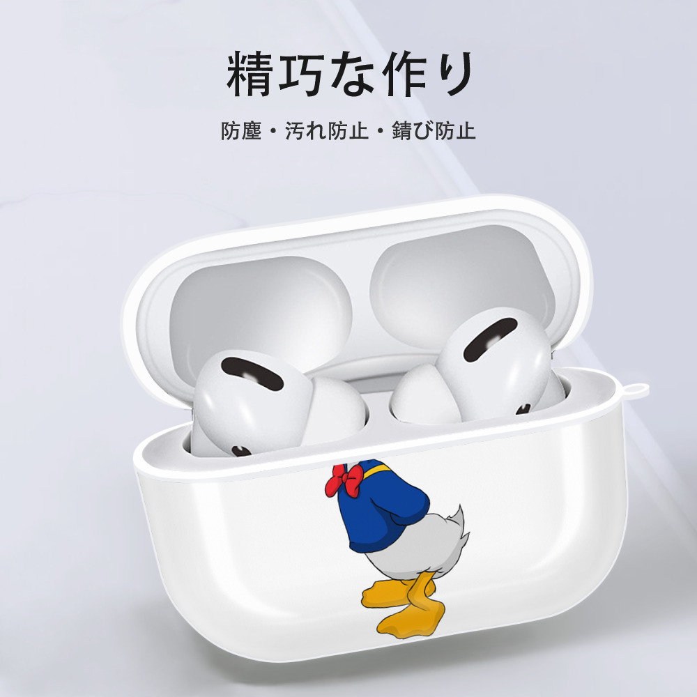 ミッキーマウス Mickey Mouse 【AirPods Pro用】ハードシェル保護ケース 耐衝撃・防指紋・カラビナ付き商品仕様