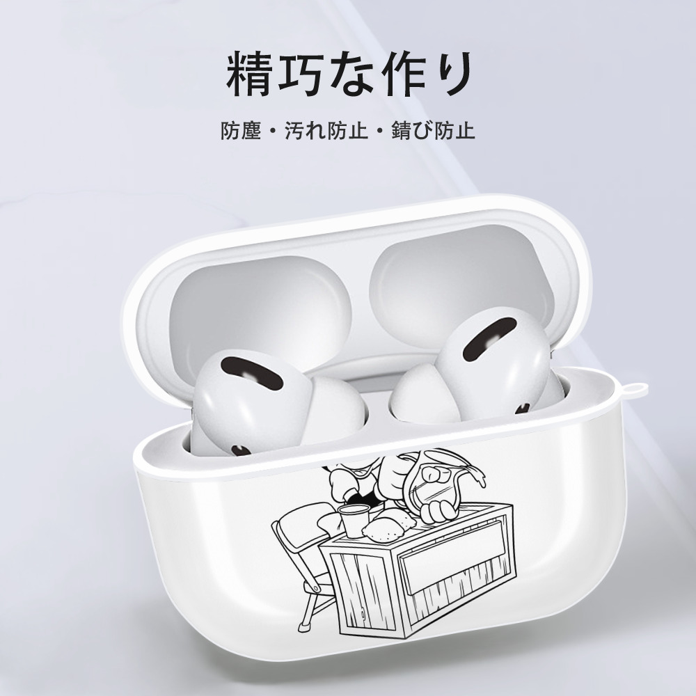 ミッキーマウス Mickey Mouse 【AirPods Pro用】ハードシェル保護ケース 耐衝撃・防指紋・カラビナ付き商品仕様