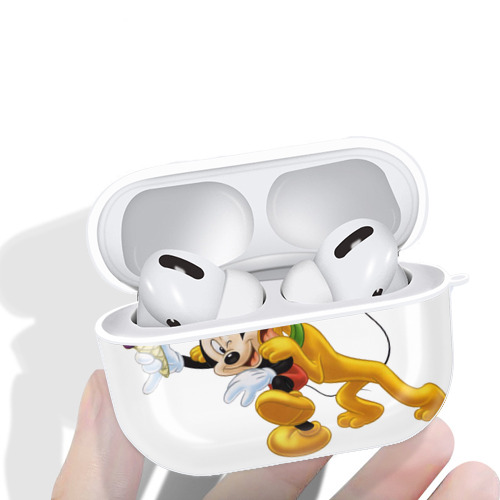 ミッキーマウス Mickey Mouse 【AirPods Pro用】ハードシェル保護ケース 耐衝撃・防指紋・カラビナ付き商品仕様