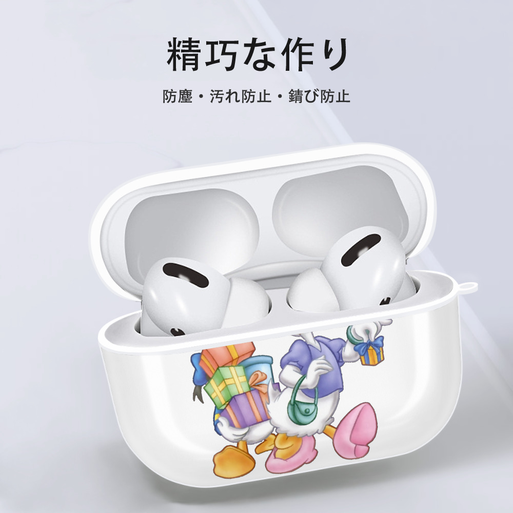 ミッキーマウス Mickey Mouse 【AirPods Pro用】ハードシェル保護ケース 耐衝撃・防指紋・カラビナ付き商品仕様