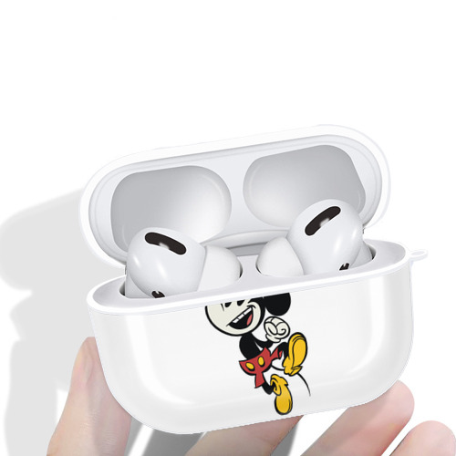 ミッキーマウス Mickey Mouse 【AirPods Pro用】ハードシェル保護ケース 耐衝撃・防指紋・カラビナ付き商品仕様