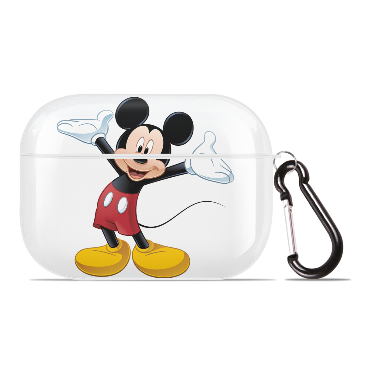 （画像用） ミッキーマウス Mickey Mouse 【AirPods Pro用】ハードシェル保護ケース 耐衝撃・防指紋・カラビナ付き商品仕様