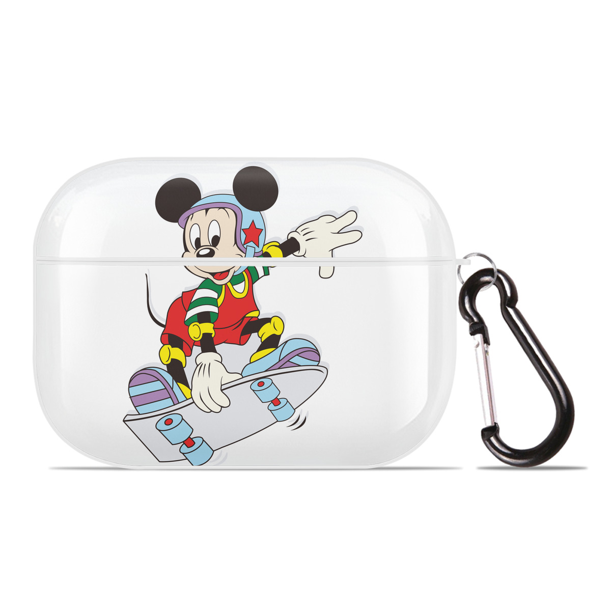 （画像用） ミッキーマウス Mickey Mouse 【AirPods Pro用】ハードシェル保護ケース 耐衝撃・防指紋・カラビナ付き商品仕様