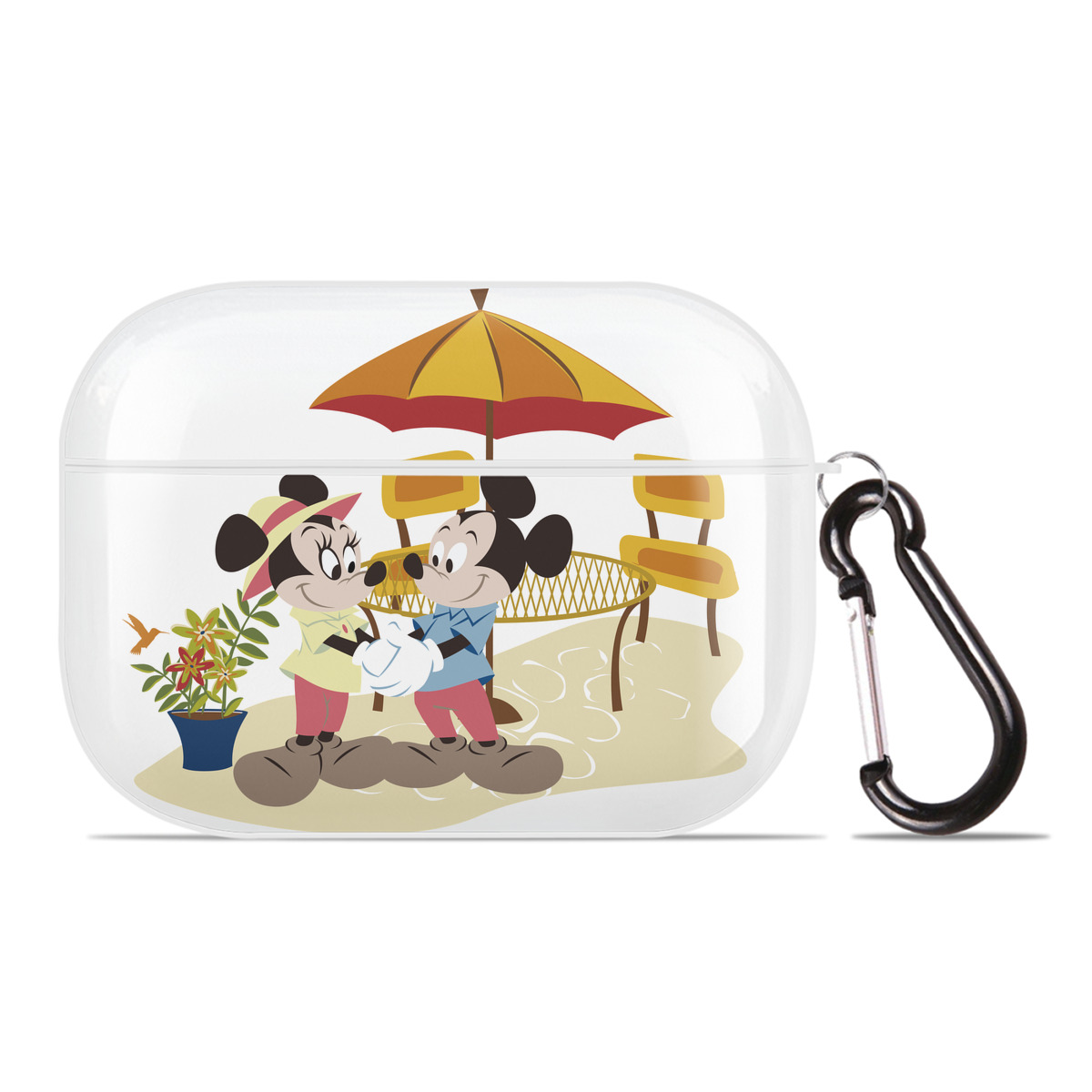 （画像用） ミッキーマウス Mickey Mouse 【AirPods Pro用】ハードシェル保護ケース 耐衝撃・防指紋・カラビナ付き商品仕様