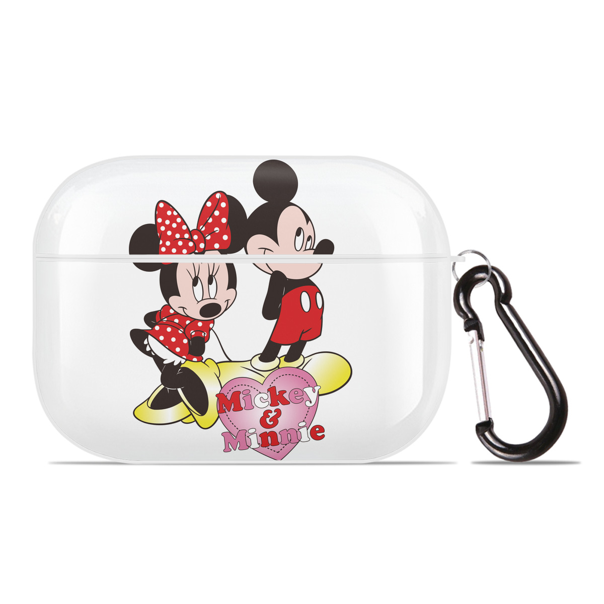 （画像用） ミッキーマウス Mickey Mouse 【AirPods Pro用】ハードシェル保護ケース 耐衝撃・防指紋・カラビナ付き商品仕様