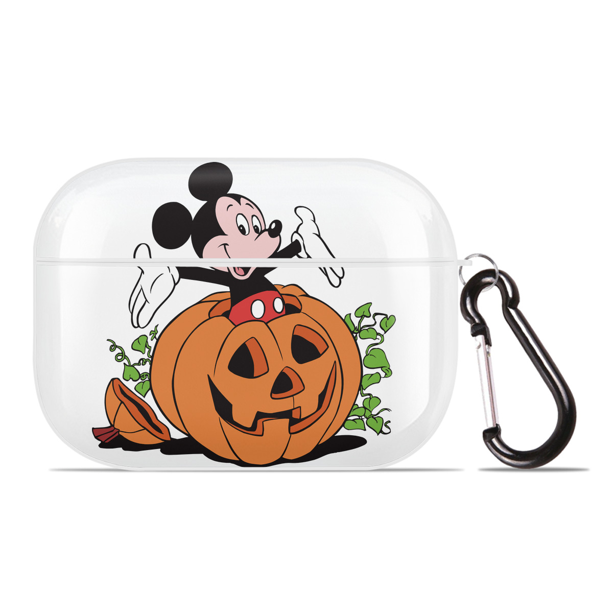（画像用） ミッキーマウス Mickey Mouse 【AirPods Pro用】ハードシェル保護ケース 耐衝撃・防指紋・カラビナ付き商品仕様