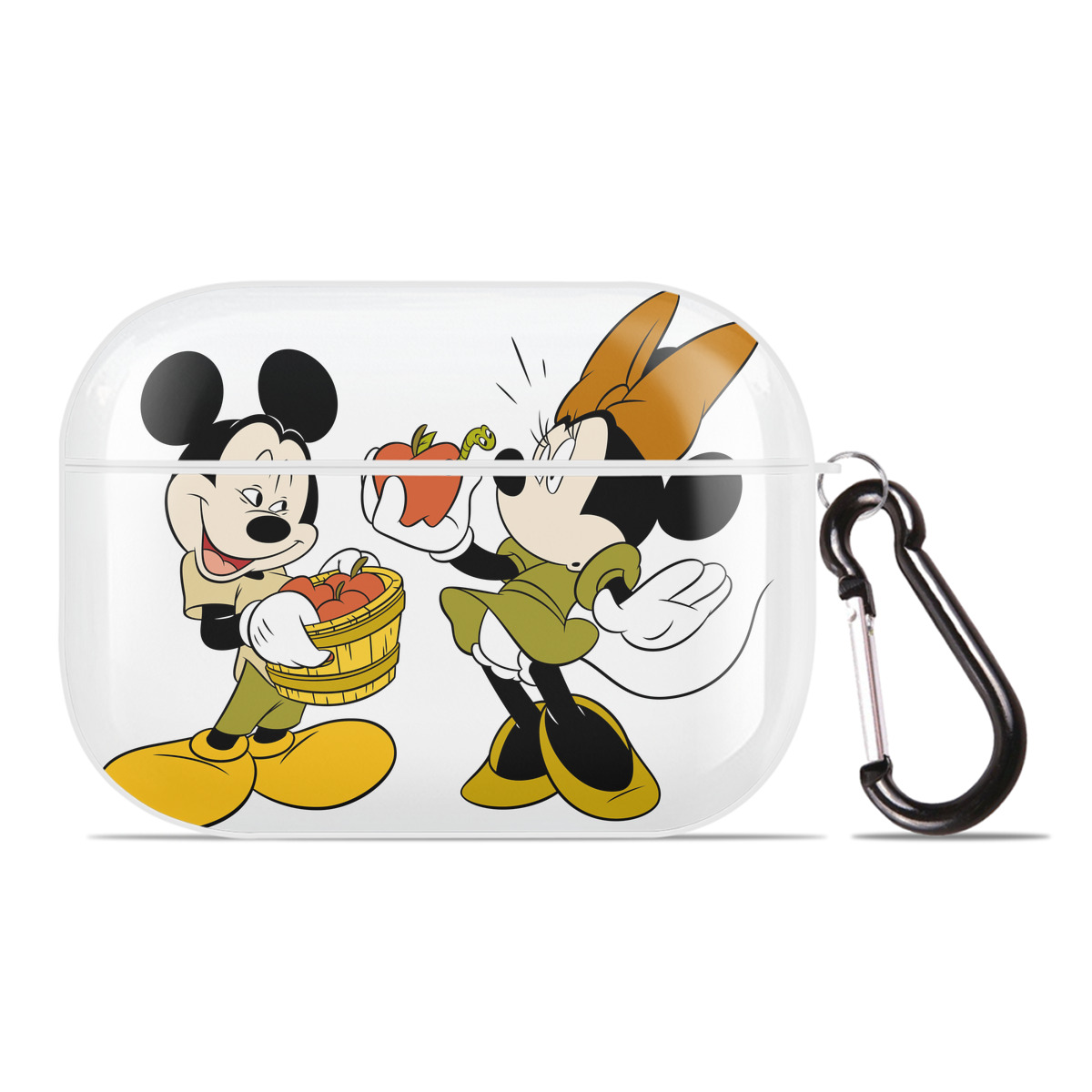 （画像用） ミッキーマウス Mickey Mouse 【AirPods Pro用】ハードシェル保護ケース 耐衝撃・防指紋・カラビナ付き商品仕様