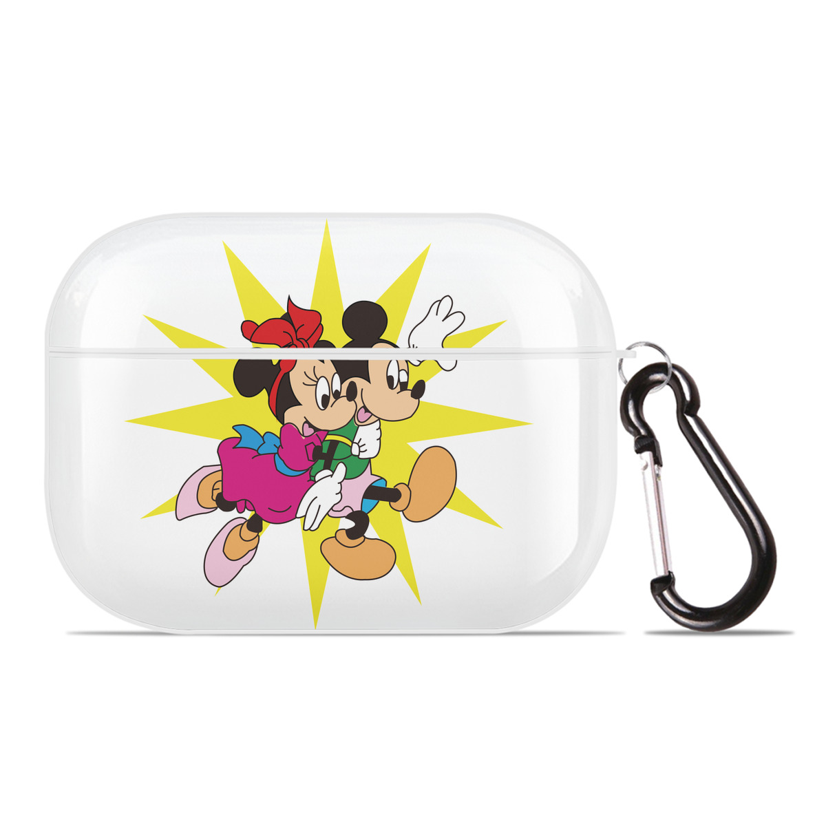 （画像用） ミッキーマウス Mickey Mouse 【AirPods Pro用】ハードシェル保護ケース 耐衝撃・防指紋・カラビナ付き商品仕様