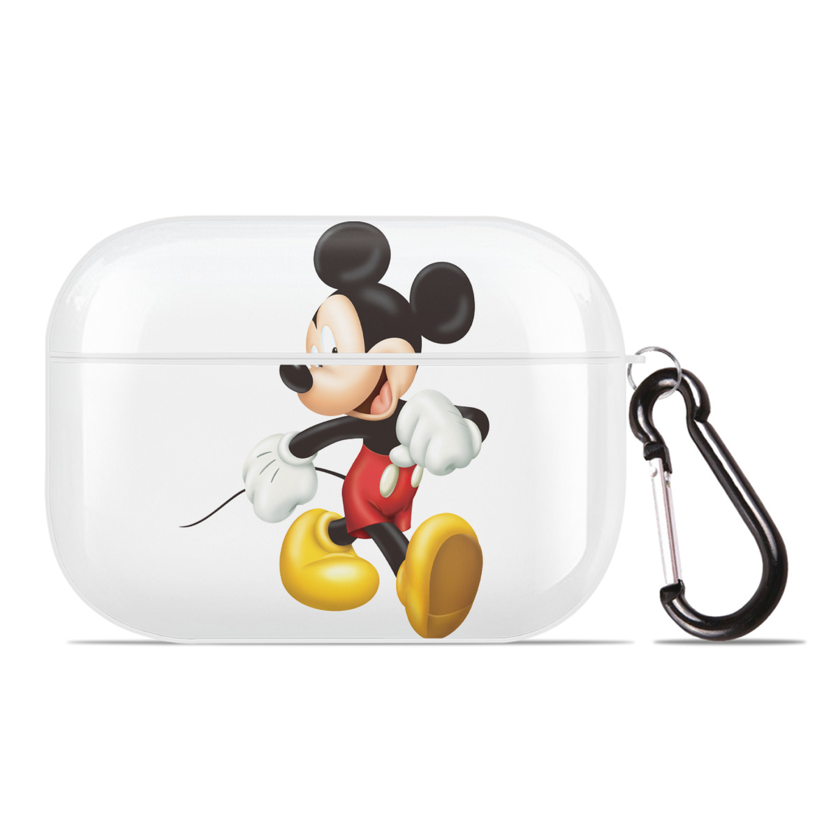 （画像用） ミッキーマウス Mickey Mouse 【AirPods Pro用】ハードシェル保護ケース 耐衝撃・防指紋・カラビナ付き商品仕様