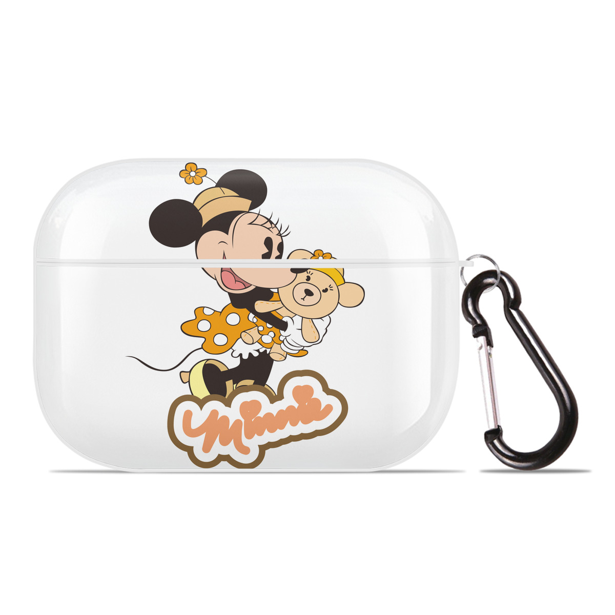 （画像用） ミッキーマウス Mickey Mouse 【AirPods Pro用】ハードシェル保護ケース 耐衝撃・防指紋・カラビナ付き商品仕様