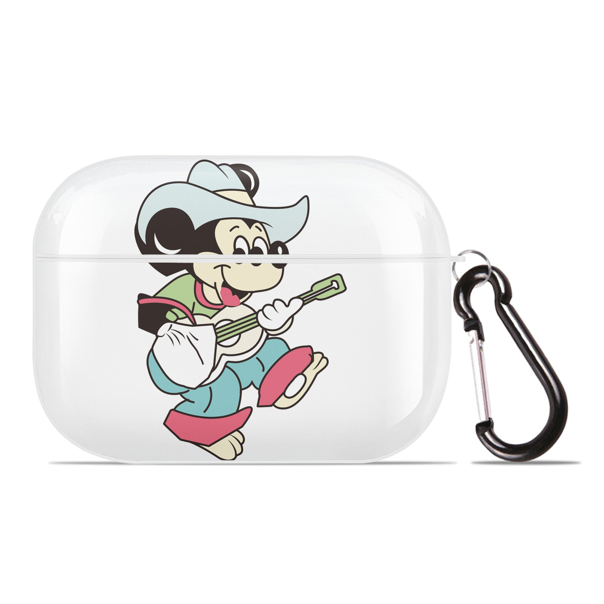 （画像用） ミッキーマウス Mickey Mouse 【AirPods Pro用】ハードシェル保護ケース 耐衝撃・防指紋・カラビナ付き商品仕様