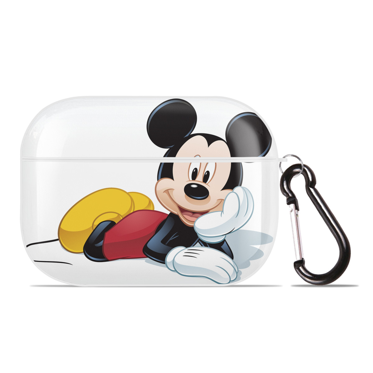 （画像用） ミッキーマウス Mickey Mouse 【AirPods Pro用】ハードシェル保護ケース 耐衝撃・防指紋・カラビナ付き商品仕様