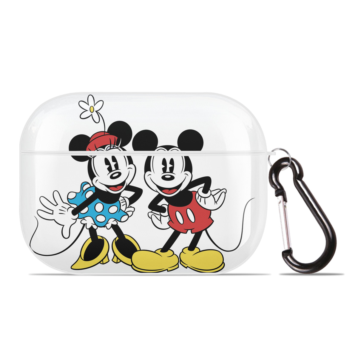 （画像用） ミッキーマウス Mickey Mouse 【AirPods Pro用】ハードシェル保護ケース 耐衝撃・防指紋・カラビナ付き商品仕様