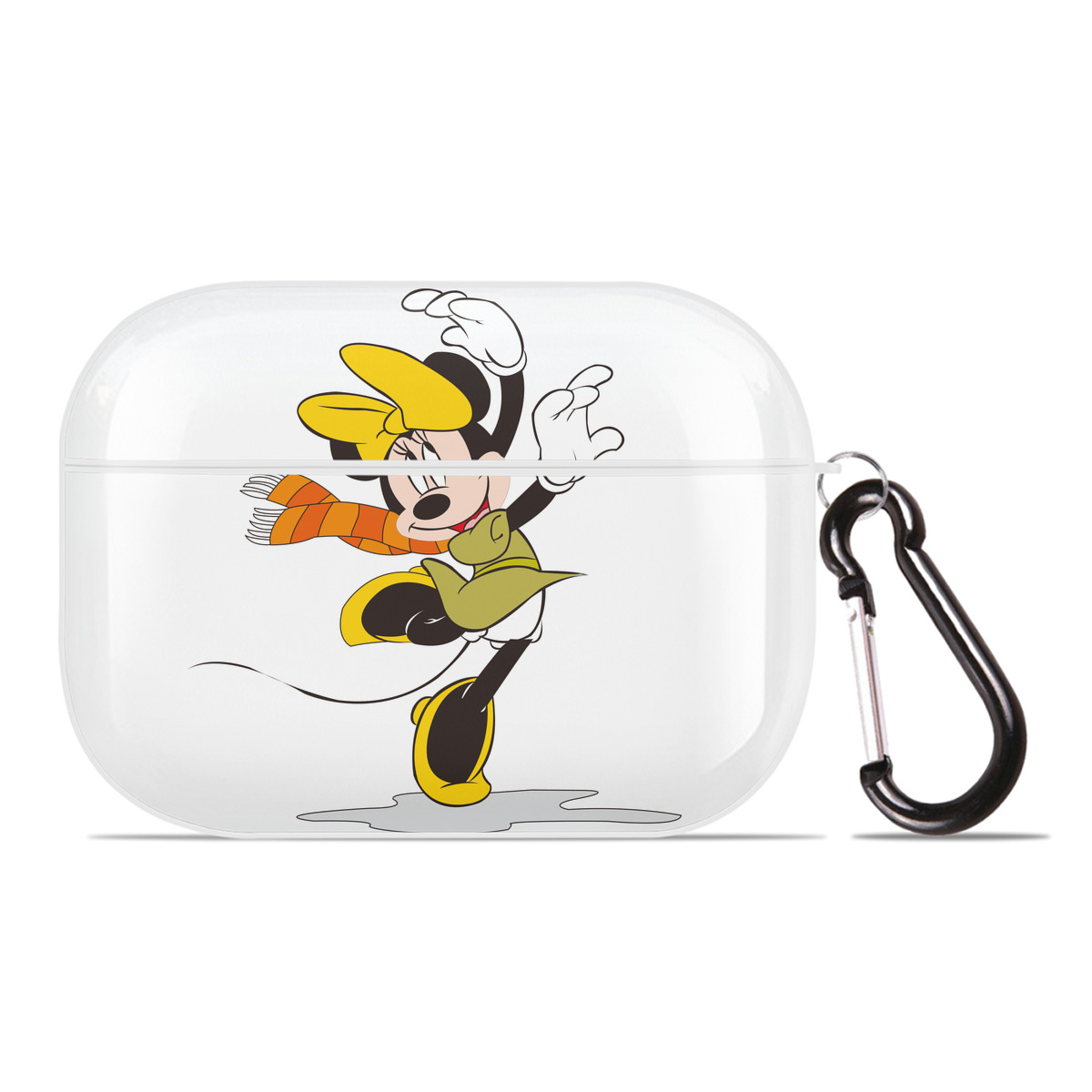 （画像用） ミッキーマウス Mickey Mouse 【AirPods Pro用】ハードシェル保護ケース 耐衝撃・防指紋・カラビナ付き商品仕様