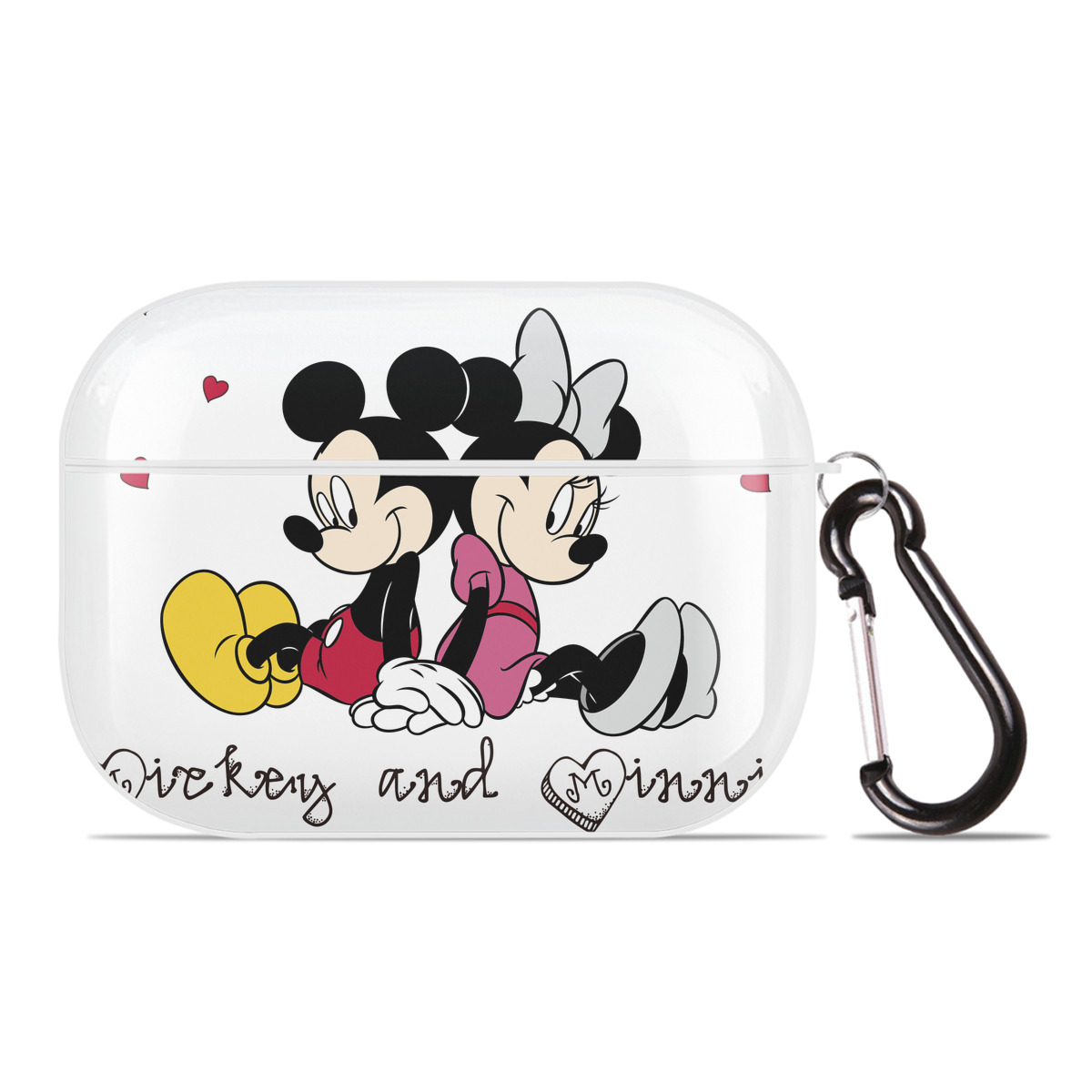 （画像用） ミッキーマウス Mickey Mouse 【AirPods Pro用】ハードシェル保護ケース 耐衝撃・防指紋・カラビナ付き商品仕様