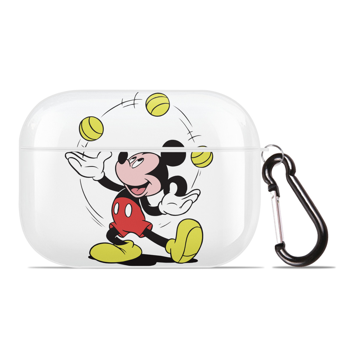 （画像用） ミッキーマウス Mickey Mouse 【AirPods Pro用】ハードシェル保護ケース 耐衝撃・防指紋・カラビナ付き商品仕様