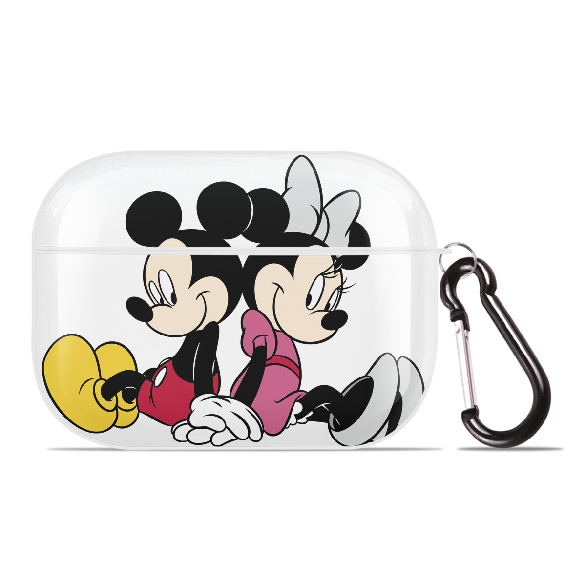 （画像用） ミッキーマウス Mickey Mouse 【AirPods Pro用】ハードシェル保護ケース 耐衝撃・防指紋・カラビナ付き商品仕様