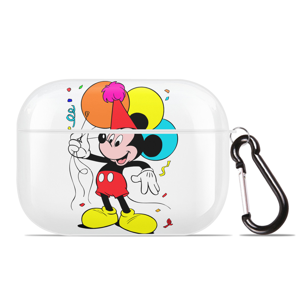 （画像用） ミッキーマウス Mickey Mouse 【AirPods Pro用】ハードシェル保護ケース 耐衝撃・防指紋・カラビナ付き商品仕様