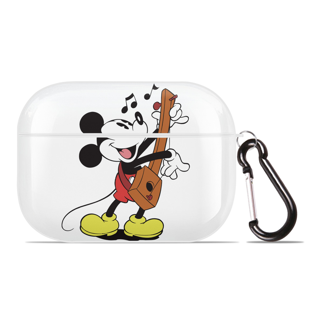 （画像用） ミッキーマウス Mickey Mouse 【AirPods Pro用】ハードシェル保護ケース 耐衝撃・防指紋・カラビナ付き商品仕様