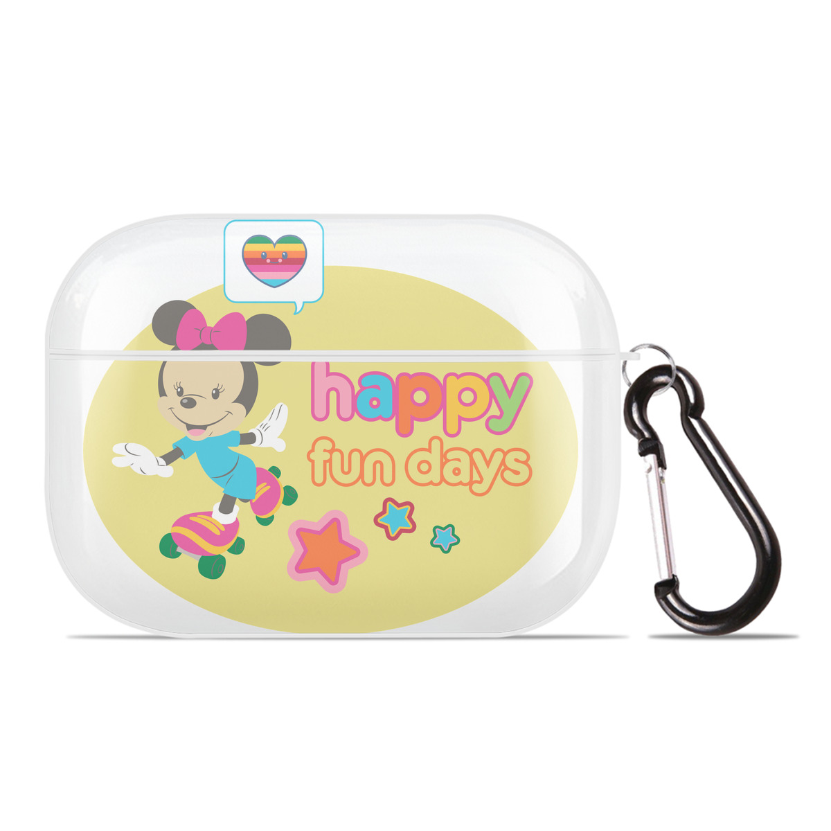 （画像用） ミッキーマウス Mickey Mouse 【AirPods Pro用】ハードシェル保護ケース 耐衝撃・防指紋・カラビナ付き商品仕様