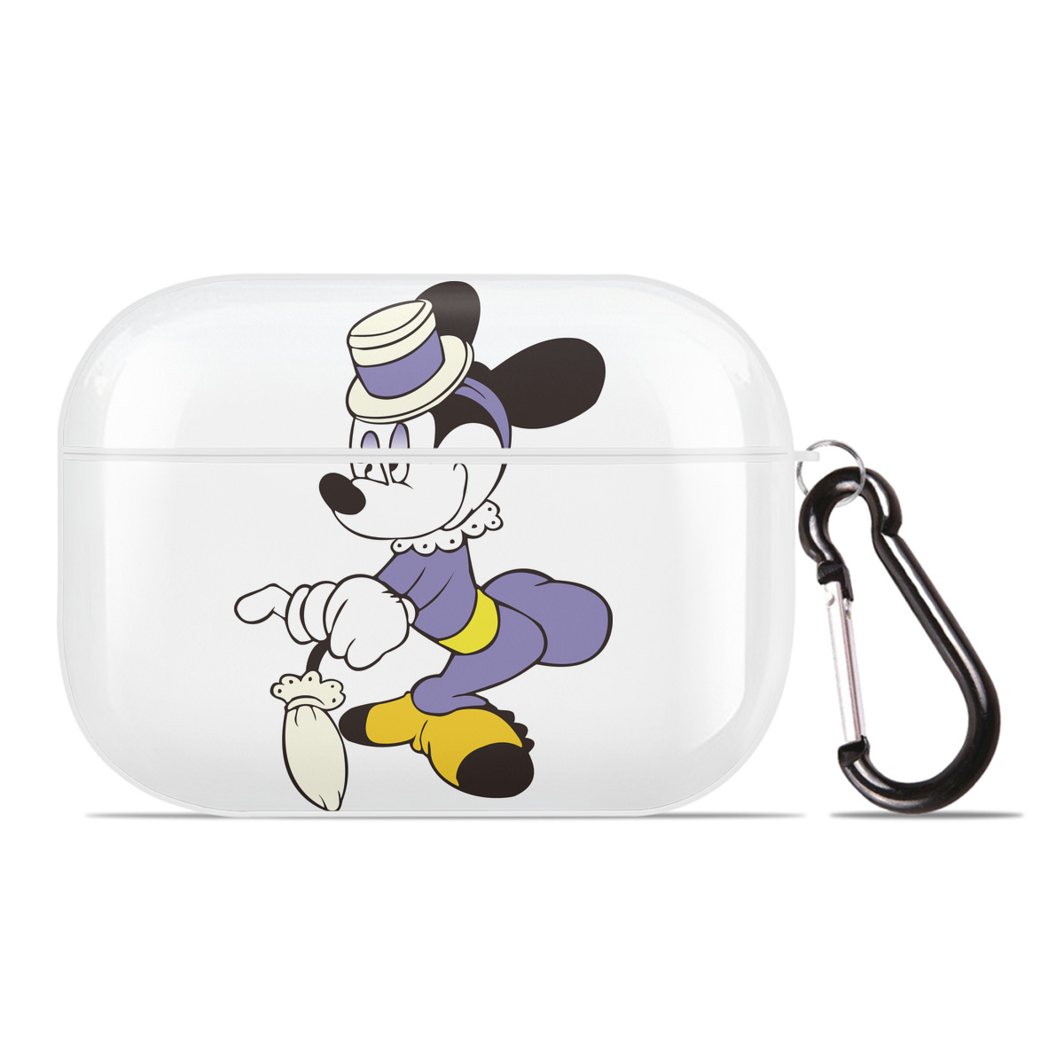 （画像用） ミッキーマウス Mickey Mouse 【AirPods Pro用】ハードシェル保護ケース 耐衝撃・防指紋・カラビナ付き商品仕様